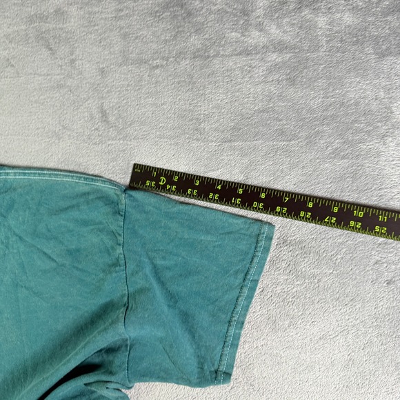 Johnny Cash I Walk the Line Graphic T Shirt Turquoise Size LG - Picture 7 of 8